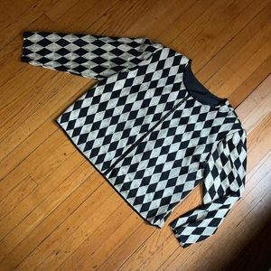 Vintage Gold & Black Cropped Jacket